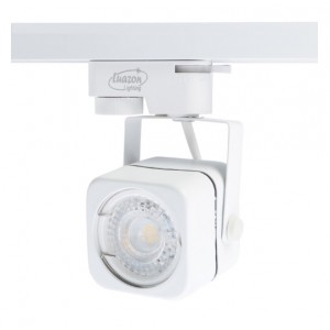 Трековый светильник Luazon Lighting под лампу Gu10, квадратный, корпус белый 4044797 RSP //28-4